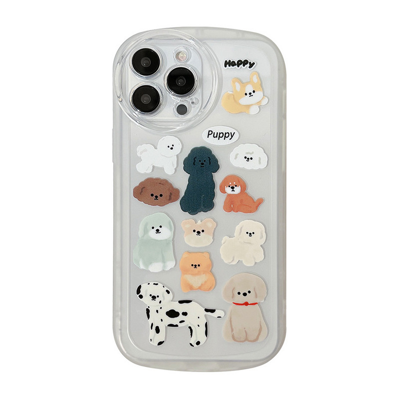Θήκη τηλεφώνου για iPhone 14 13 11 12 Pro Max Xr Xs 7 8 Plus Fashion Cartoon Funny Cute Animal Clear Silicone Protection Back cover