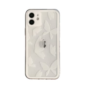 Калъф за телефон за IPhone 14 11 Pro Max 13 12 Mini Xs Xr 7 8 Plus Creative Butterfly Прозрачен договорен удароустойчив заден капак