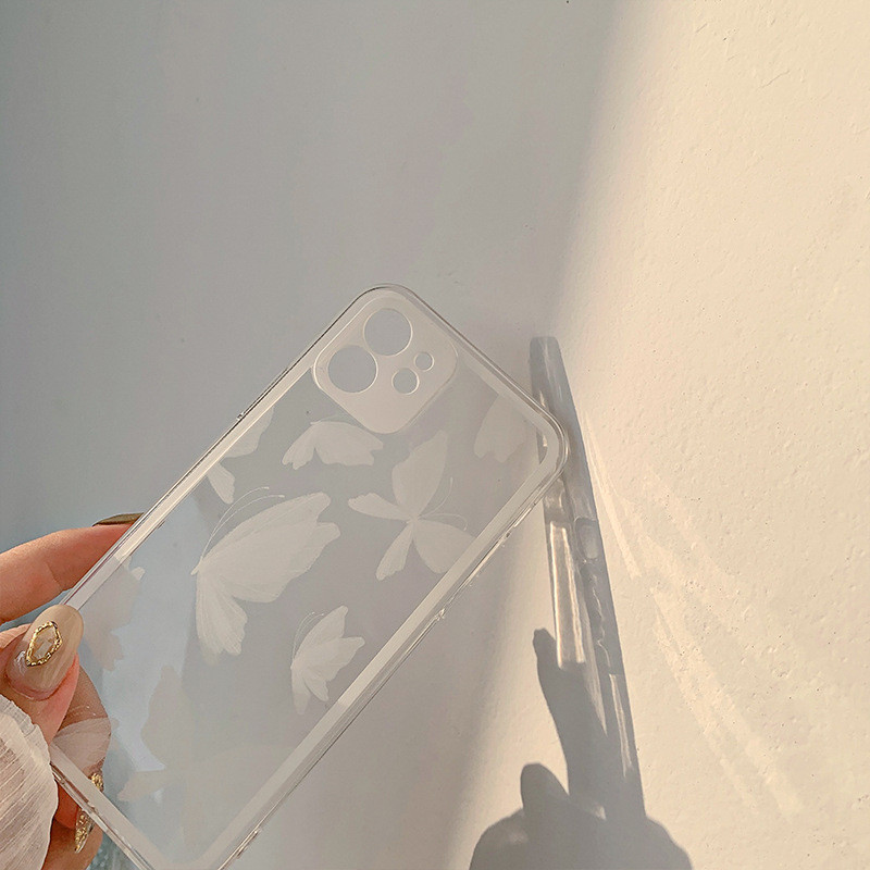 Telefonska torbica za IPhone 14 11 Pro Max 13 12 Mini Xs Xr 7 8 Plus Creative Butterfly Prozirna ugovorena stražnja maska otporna na udarce