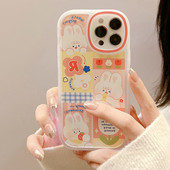Θήκη τηλεφώνου για Iphone 12 Mini 14 11 13 Pro Max Xr X Xs Max 7 8 Plus Cartoon Soft Cute Rabbit Girl Silicone Kawaii Πίσω κάλυμμα