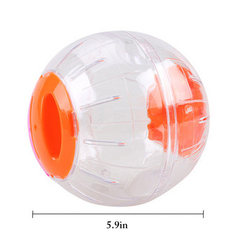 Νέο Small Pet Run The Ball Toy Home Χάμστερ Διαφανής Μπάλα τρεξίματος 15cm Κατοικίδια για Τζόκινγκ Τσιντσιλά Ινδικό χοιρίδιο Mini Trot Ball
