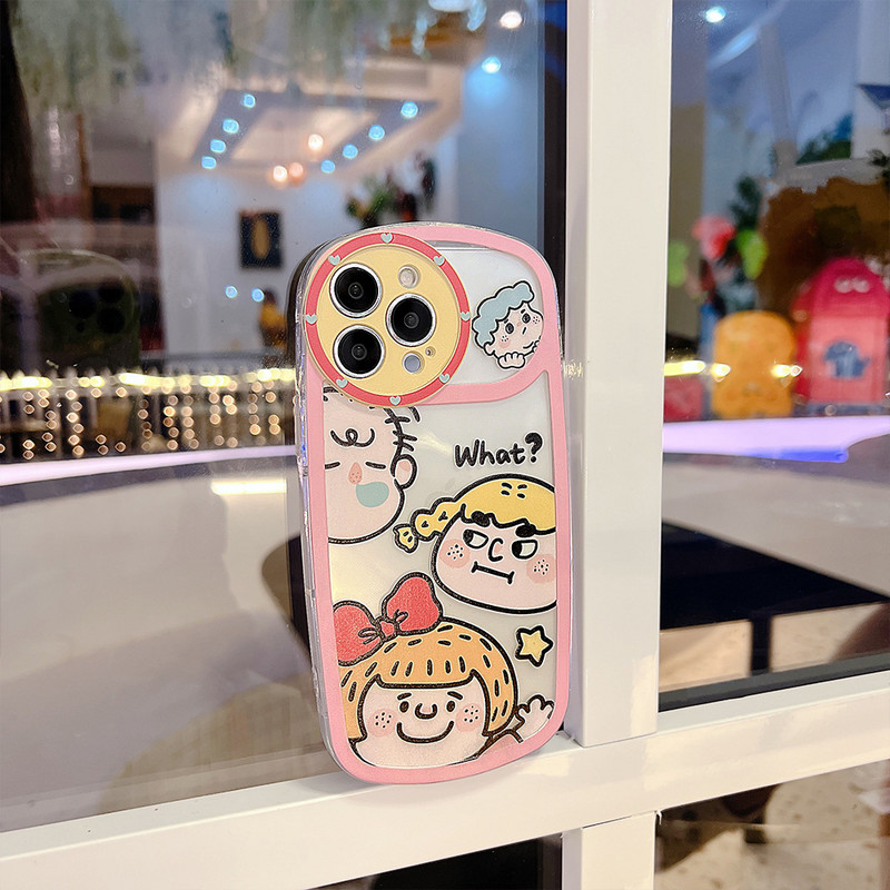 Telefontok Iphone 13 14 12 11 Pro Max telefonhoz Kreatív Vicces Csúnya Imádnivaló Nagy csoportos fotógyöngy függőlánc átlátszó hátlap