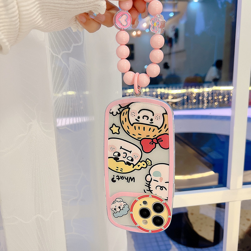 Telefontok Iphone 13 14 12 11 Pro Max telefonhoz Kreatív Vicces Csúnya Imádnivaló Nagy csoportos fotógyöngy függőlánc átlátszó hátlap