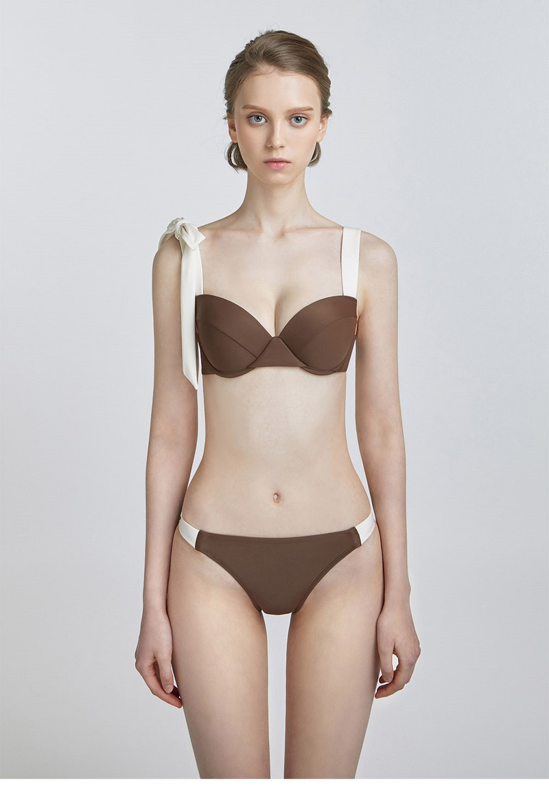 Női retro fürdőruha barna ünnepi strandruha tervezői fürdőruha Szexi bikini nyári szörfruházat