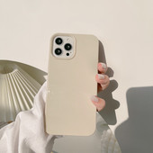 Θήκη τηλεφώνου για Iphone 14 11 13 Pro Max Xr X Xs Max 12 Mini 7 8 Plus Pure Color Retro Khaki Απαλό πίσω κάλυμμα από σιλικόνη