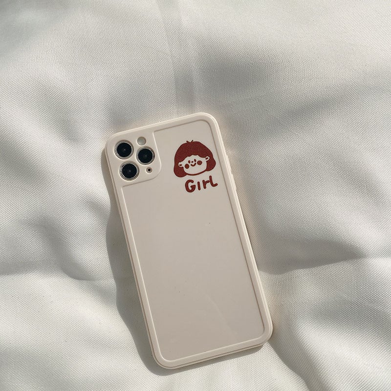 Θήκη τηλεφώνου για IPhone 14 12 13 11 Pro Max Xr Mini Xs Fashion Pure Color Cute Little Boy Little Girl Couple Silicone Back cover