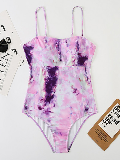 PLAVKY 2022 Seksi ženski Raindow Tie Dye kupaći kostim Jednodijelni bodi Sexi izdubljeni kupaći kostim Kupaći kostim Monokini za kupanje na plaži