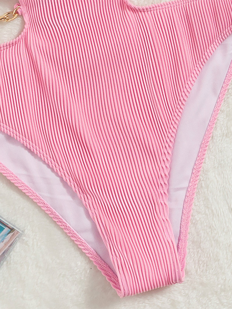 Ružičasti Push Up kupaći kostim Ženski seksi izrezani kupaći kostim 2022. Jednodijelni bodi Trikini Ljeto za plažu Monokini