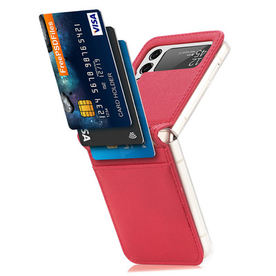 Preklopna kožna torbica Slot torbica za Samsung Galaxy Z Flip3 Flip 4 Flip4 Flip 3 5G Protuklizna maska za novčanik za mobilni telefon Fundas