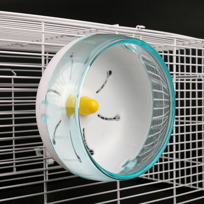 „Hamster Wheel“ tylus besisukantis plastikinis ratas, skirtas auksiniam meškiui „Ežiukui“, „Sport Fitness“ mažas augintinio žaislas, žiurkėno narvelio priedai
