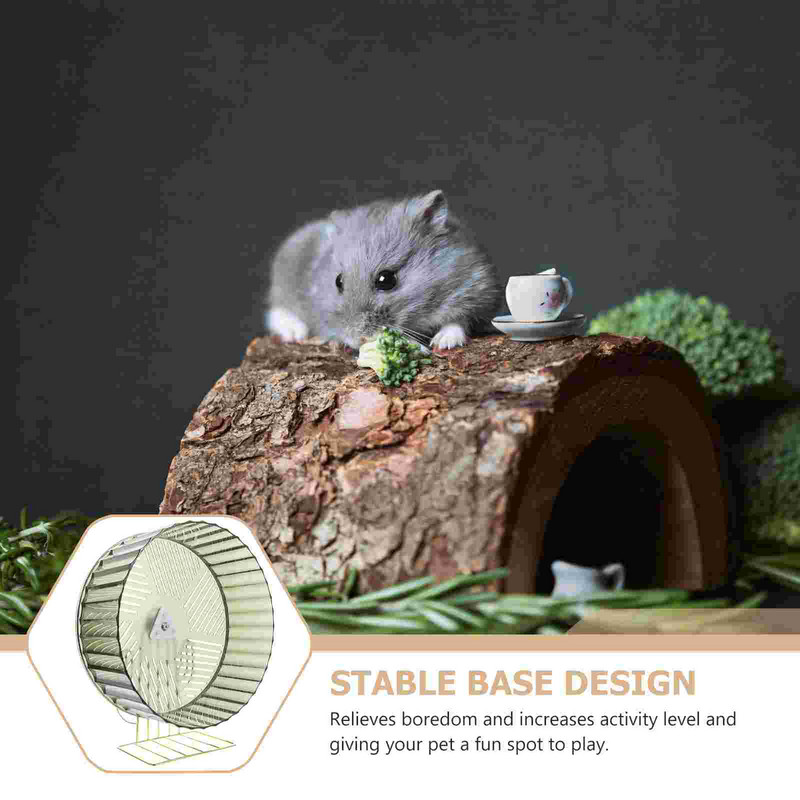 Колело Хамстер Безшумна чинчила Упражнение Малък тих инч 12 чинийка Животно Бягащо Таралеж Плъх Хамстери Големи колела Летящи