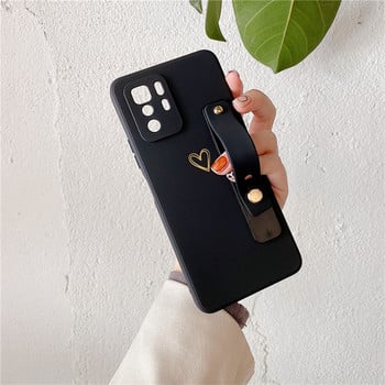 Wristband Love Heart Θήκη σιλικόνης για Xiaomi Redmi Note 11 10 Pro Max 9 9S 9T Mi Poco M4 Pro M3 X3 NFC GT 12 11 Lite 11T Κάλυμμα