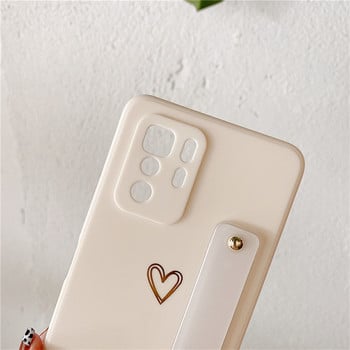 Wristband Love Heart Θήκη σιλικόνης για Xiaomi Redmi Note 11 10 Pro Max 9 9S 9T Mi Poco M4 Pro M3 X3 NFC GT 12 11 Lite 11T Κάλυμμα