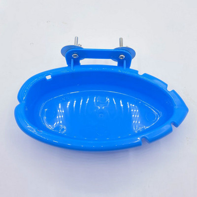 Пластмасова кутия за водна баня за птици Вана Папагал за папагал Lovebird Bird Клетка за домашни любимци Висяща купа Папагал Birdbath Parrot Bath Shower