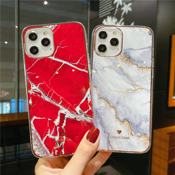 Θήκη τηλεφώνου Glitter Gradient Marble Texture για iPhone 14 11 12 13 Pro Max XR XS Max X 13 14Pro 14 Plus Αντικραδασμικό κάλυμμα προφυλακτήρα