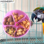 Rotiți Animalele de companie Jucării pentru papagali Roți Mușcă Păsări Mestecați Furajare Cutie pentru hrană Cușcă Hrănitoare vogel speelgoed accesorii pentru păsări 앵무새