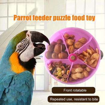 Rotate Pet Parrot Toys Wheels Bite Chewing Birds Foraging Food Box Cage Feeder vogel speelgoed birds accessoires 앵무새