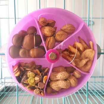 Rotate Pet Parrot Toys Wheels Bite Chewing Birds Foraging Food Box Cage Feeder vogel speelgoed birds accessoires 앵무새