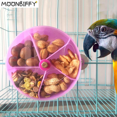 Rotiți Animalele de companie Jucării pentru papagali Roți Mușcă Păsări Mestecați Furajare Cutie pentru hrană Cușcă Hrănitoare vogel speelgoed accesorii pentru păsări 앵무새
