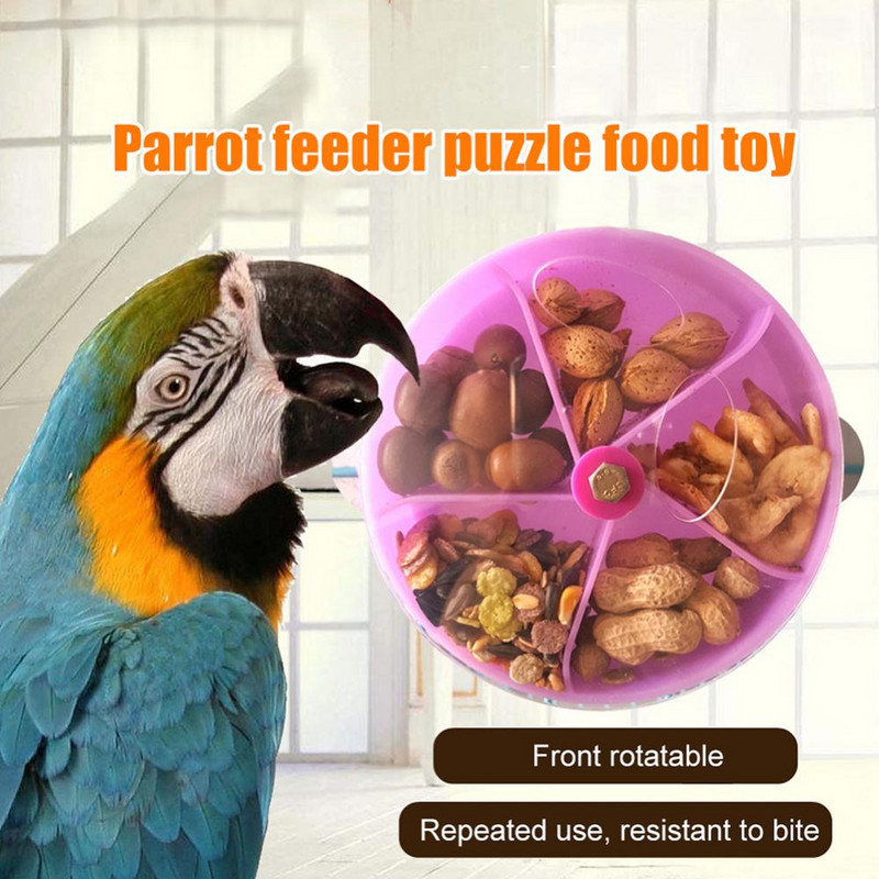 Rotiți Animalele de companie Jucării pentru papagali Roți Mușcă Păsări Mestecați Furajare Cutie pentru hrană Cușcă Hrănitoare vogel speelgoed accesorii pentru păsări 앵무새