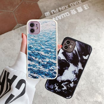 Θήκη τηλεφώνου Marble Flower Leopard Print για iPhone 12 11 13 Pro Max XR XS Max X 7 8 Plus 12 13 Pro 11 Soft TPU Bumper Back cover