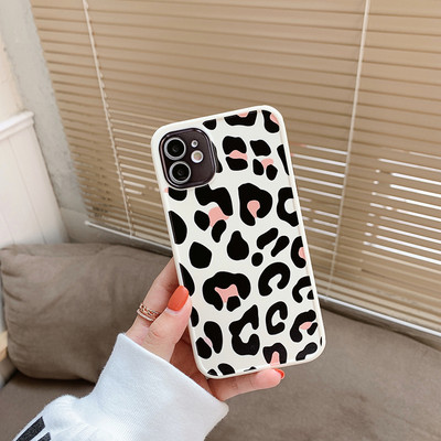 Θήκη τηλεφώνου Marble Flower Leopard Print για iPhone 12 11 13 Pro Max XR XS Max X 7 8 Plus 12 13 Pro 11 Soft TPU Bumper Back cover