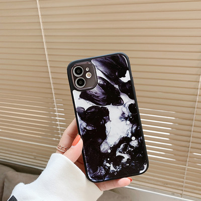 Θήκη τηλεφώνου Marble Flower Leopard Print για iPhone 12 11 13 Pro Max XR XS Max X 7 8 Plus 12 13 Pro 11 Soft TPU Bumper Back cover