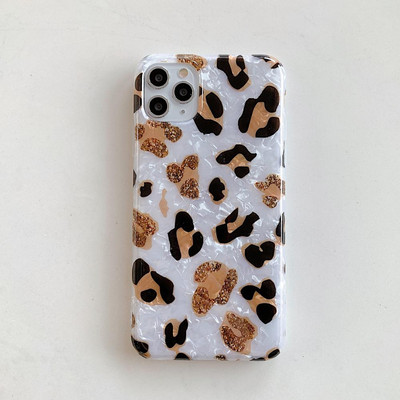 Θήκη τηλεφώνου Leopard Print για iPhone 11 13 12 Pro Max XR XS Max X Luxury Soft IMD Dream Shell πίσω κάλυμμα για iPhone 13Pro 12 11