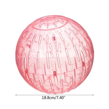 Αθόρυβη μπάλα γυμναστικής Πλαστική κλώστη Τροχοί τρεξίματος χάμστερ για ανεμόπτερα με ζάχαρη Θηλυκά αρουραίους Ποντίκια Gerbils 3 Χρώμα