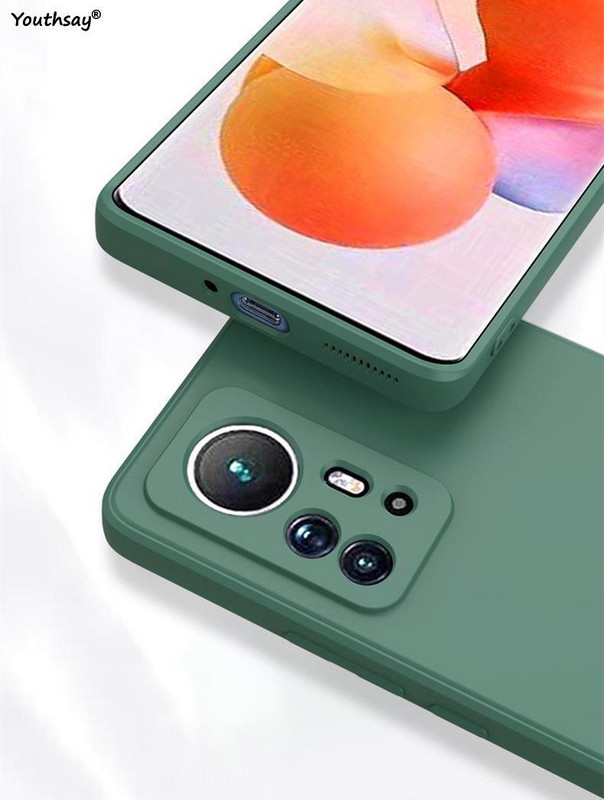 За Xiaomi 12 Pro Case Cover за Xiaomi Mi 12 Lite 12X 12 12T 13 Pro Redmi Note 11 Shell Мек течен силиконов калъф за Xiaomi 12
