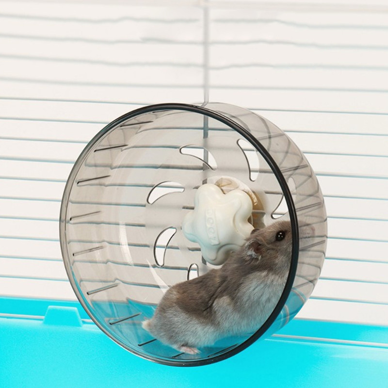 Silent Exercise Wheel Plastic Spinner Hamster Acrylic Diacer Running Wheels for Rats Ποντίκια Gerbils Διάμετρος δίσκου 5,12"