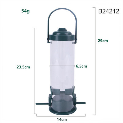 Birds Feeder Hanging Portable Birds Food Dispenser Birds Accessories for Outdoor Birds Feeder for Outdoor Patio Garden gass