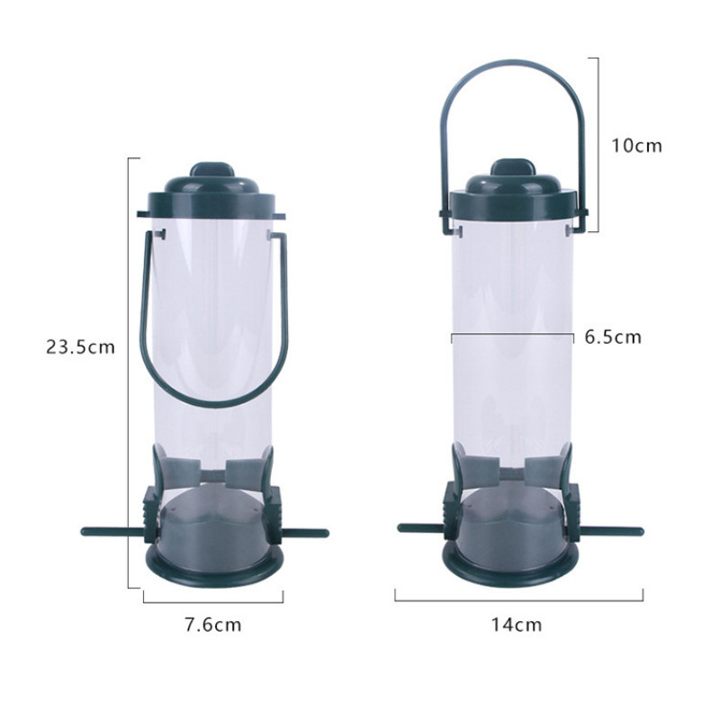Naminių paukščių lesyklėlė Naminių gyvūnėlių ėdalo dalytuvas lauke kabantis kelių skylių paukščių lesyklėlė Skraidantis gyvūnas Automatinis šėrytuvas šėrimo kojomis įrankis