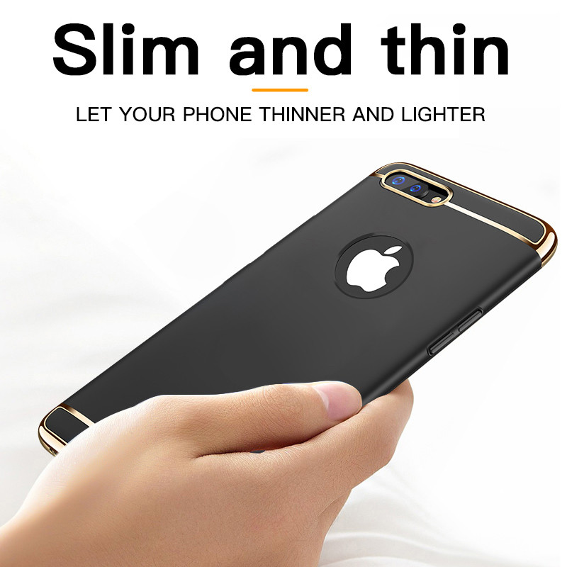 Луксозен удароустойчив калъф за телефон за iphone 7 8 Plus 6 6s 5 5s PC матов твърд калъф за iphone X Xr Xs 11 12 13 Pro Max калъф