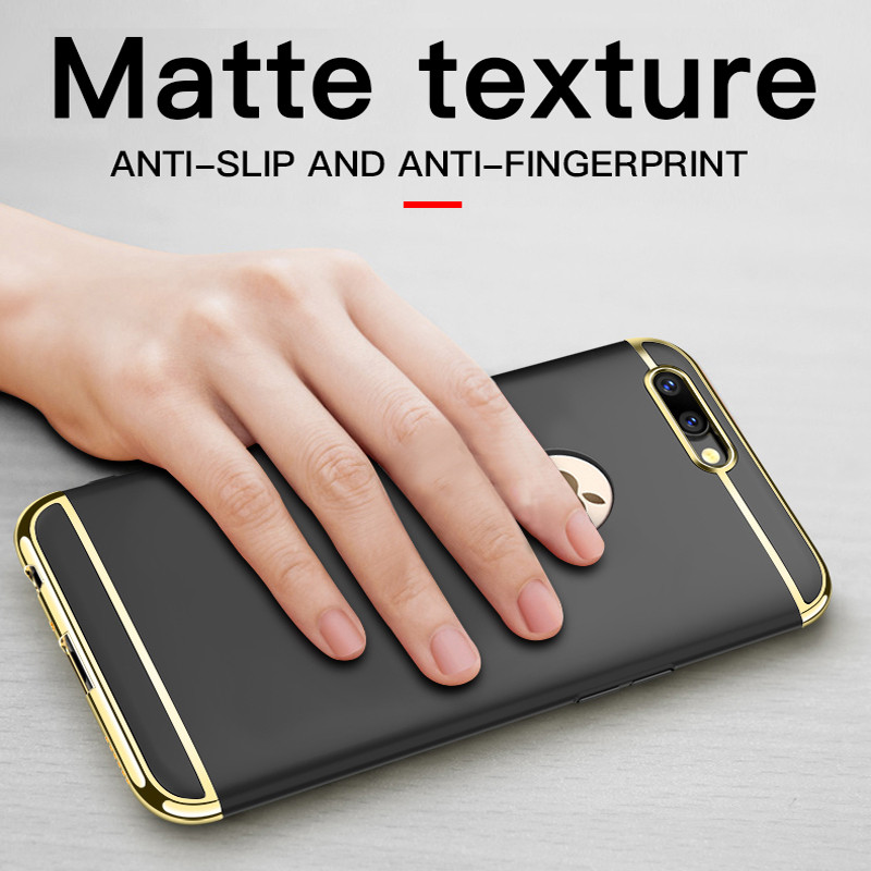 Луксозен удароустойчив калъф за телефон за iphone 7 8 Plus 6 6s 5 5s PC матов твърд калъф за iphone X Xr Xs 11 12 13 Pro Max калъф