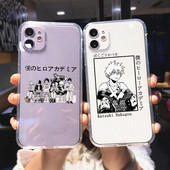 Калъф за телефон за Iphone 14 13 12 11 Pro Max 8 7 Plus X XS XR Funda Anime My Hero Academia Deku Bakugou Boku No Hero Academia Cover