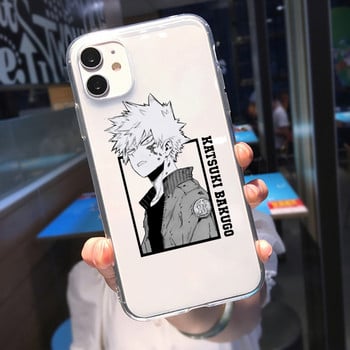 Θήκη τηλεφώνου για Iphone 14 13 12 11 Pro Max 8 7 Plus XS XR Funda Anime My Hero Academia Deku Bakugou Boku No Hero Academia Εξώφυλλο