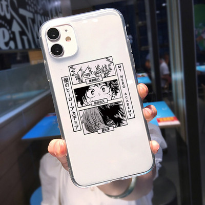 Калъф за телефон за Iphone 14 13 12 11 Pro Max 8 7 Plus X XS XR Funda Anime My Hero Academia Deku Bakugou Boku No Hero Academia Cover