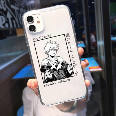 Калъф за телефон за Iphone 14 13 12 11 Pro Max 8 7 Plus X XS XR Funda Anime My Hero Academia Deku Bakugou Boku No Hero Academia Cover