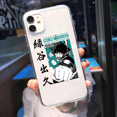 Калъф за телефон за Iphone 14 13 12 11 Pro Max 8 7 Plus X XS XR Funda Anime My Hero Academia Deku Bakugou Boku No Hero Academia Cover