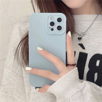 Zaštita kamere Silikonska maska za telefon za iPhone 13 Pro Max 11 12 14 Pro Max XR XS Max X 7 8 Plus 14 Mekana mat maska otporna na udarce