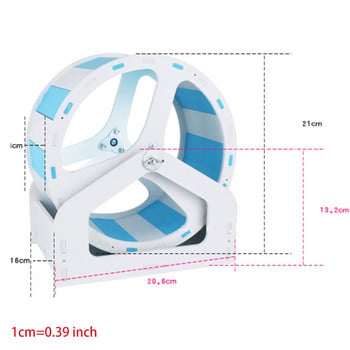 Q1JA Hamster Running Running Wheel Silent Runner με ρυθμιζόμενη περιστροφή για ποντίκια Gerbils Small Pet Animal Παιχνίδι