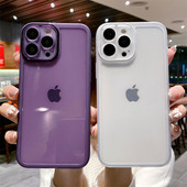 Clear Camera Lens Protection Case Phone For IPhone 14Pro Max 11 13 12 Pro Max 14 Plus Presting soft silione bumper cover back