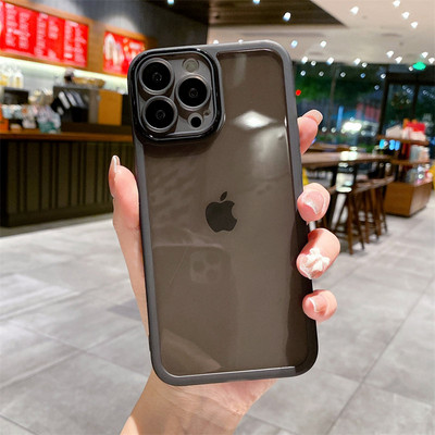 Clear Camera Lens Protection Case Phone For IPhone 14Pro Max 11 13 12 Pro Max 14 Plus Presting soft silione bumper cover back