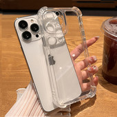 Itin plonas skaidraus silikono telefono dėklas, skirtas iPhone 14 13 12 11 Pro Max XS Max XR 13Pro 14 Plus 14 skaidrus minkštas TPU buferio dangtelis