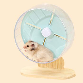 Колело HamsterRunning Exercise Wheels Silent Chinchilla Rat Hedgehog Animalcafe Компактен Стабилен Аксесоар Декоративна Домашна Котка