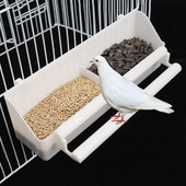 Papagal Păsări Bol agățat cu apă Cutie de hrănire pentru perusi Cușcă pentru animale de companie Recipient de mâncare din plastic