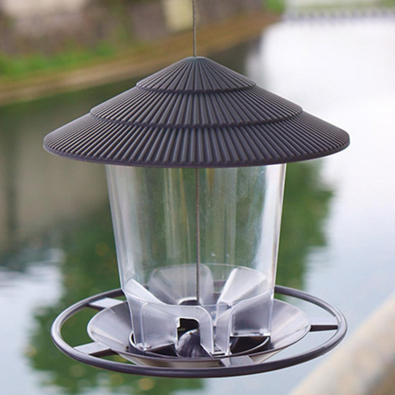 Nova vodootporna sjenica, viseća hranilica za divlje ptice, vanjski spremnik s užetom, vrsta hranilice za ptice, vrtna dekoracija