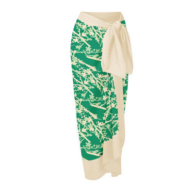 Ženski retro kupaći kostim Zeleni asimetrični kupaći kostim Deep V Dizajnerski kupaći kostim Vintage ljetna odjeća za surfanje