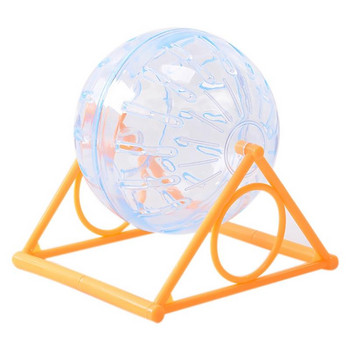 1 ΤΕΜ. Χάμστερ Μπάλα Διαφανές Πλαστικό Ασφαλές Στιβαρό Μπάλα Άσκησης Χάμστερ με Βάση Διαφανές παιχνίδι με μπάλα χάμστερ για μικρό κατοικίδιο
